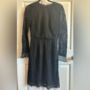 J. Crew Black Sheath Dress with Bell Sleeves